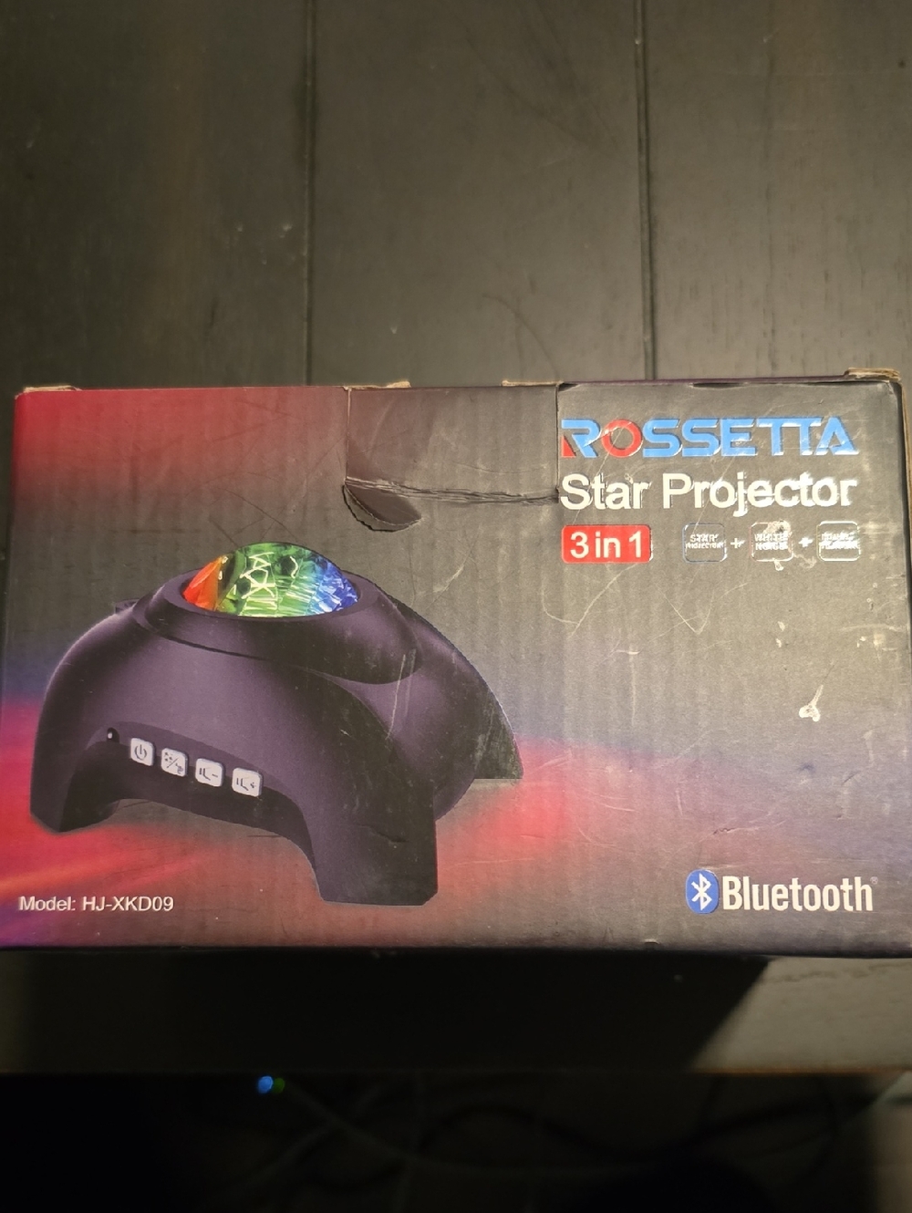 NIB Black Star Projector 3-in-1 with Bluetooth